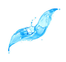 Splash of thick liquid isolated on white background