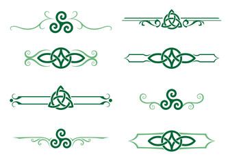 A set of Celtic design dividers
