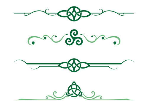A set of Celtic design dividers
