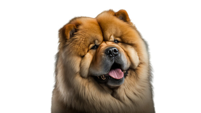 Chow chow Dog in a invisible background Generative AI
