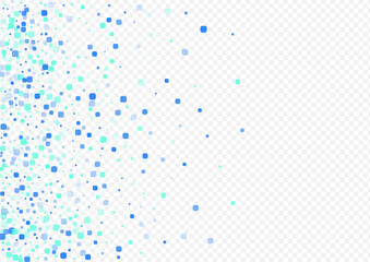Turquoise Particle Celebration Vector Transparent
