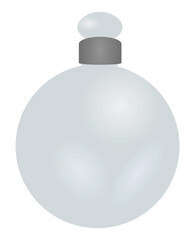 Blue gym ball. vector illustration