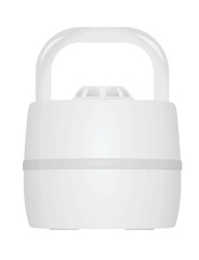 Obraz premium White kettlebell dumbbell. vector illustration