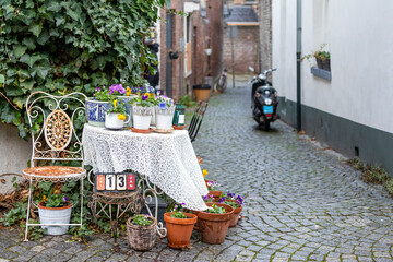 Une charmante petite ruelle de Maastricht en Europe