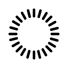 Buffering, collection, doggo icon. Black vector graphics.