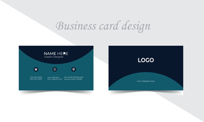 Modern elegant simple clean, business card design, creative professional technology, corporate business card design vector, Modern business card template, Creative And Minimalist Business Card