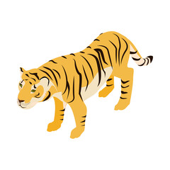 Tiger Isometric Icon