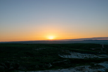 Paint Mines Interpretive Park, Calhan, Colorado, Colorado Springs, Sunset