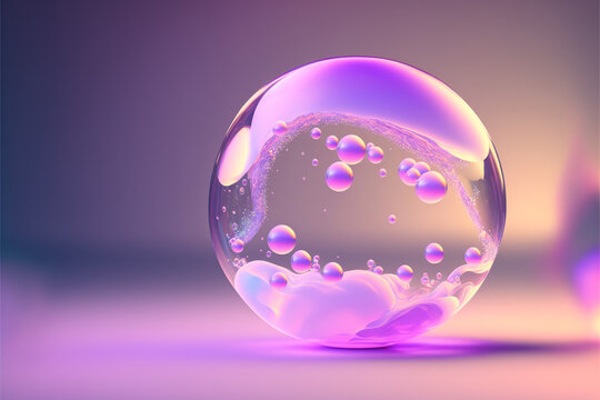 Purple Bubbles Wallpaper