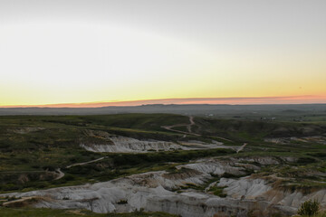 Paint Mines Interpretive Park, Calhan, Colorado, Colorado Springs, Sunset