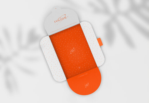 3d Cardboard Folder Mockup