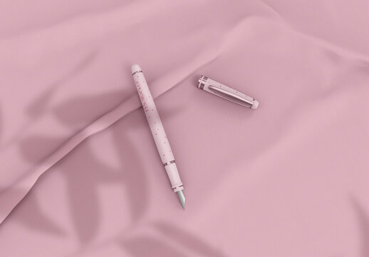 3d Fountain Pen Mockup