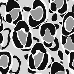 Jaguar Abstract Vector Seamless Pattern. Drawn