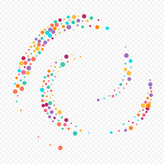 Multicolored Dust Effect Vector Transparent