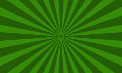 Sun burst in light and dark green