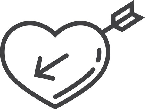 recommend clip art: Heart with arrow. Love symbol. Cupid sign