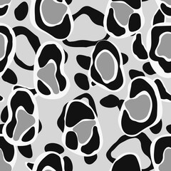 Leopard Abstract Vector Seamless Pattern. Acrylic