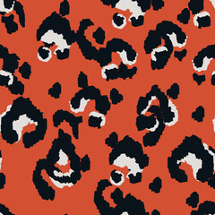 Gepard Bohemian Vector Seamless Pattern. Acrylic