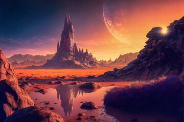 Dreamlike Fantasy Landscape