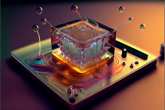 Microfluidic device created with Generative Ai