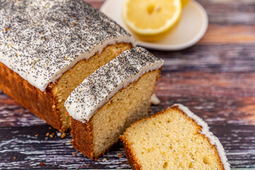 lemon pudding on wood
