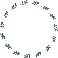 Obraz premium frame with leaves