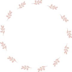pink flower frame