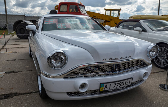 Unique restored soviet car Victory (Pobeda) 5.0 V8 is based on the Mercedes CL 500