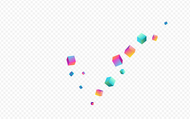 Gradient Polygon Vector Transparent Background.