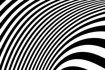 Black and White Striped Lines Pattern. Abstract Textured Background.