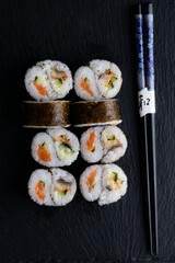 Sushi rolls menu Japanese food