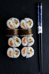 Sushi rolls menu Japanese food