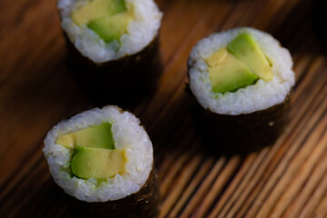 Sushi rolls menu Japanese food