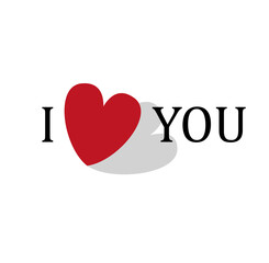 cute Valentine's Day card with hearts. Happy Valentine's Day