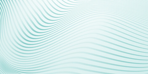 Abstract background of wavy lines in light blue colors