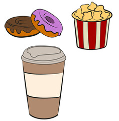  ice sweet  icon  cake cappuccino breakfast