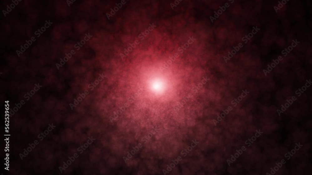 Poster abstract cosmos red light with stars looped motion background. slow motion. seamless looping.
