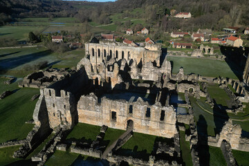 Ruins of Rievaulx Abbey  North Yorkshire, England