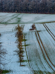 Agrarlandschaft im Winter