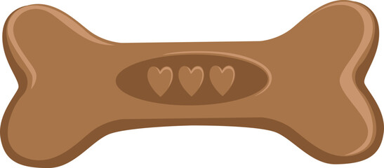 Toy bone icon. Chewing puppy treat symbol