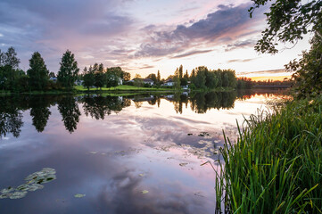 Evening by the river. Nykarleby/Uusikaarlepyy, Finland.