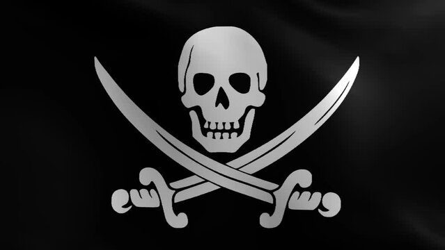 Pirate Flag Background Loop