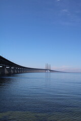 Connection from Sweden to Denmark via the Baltic Sea the Öresund Bridge