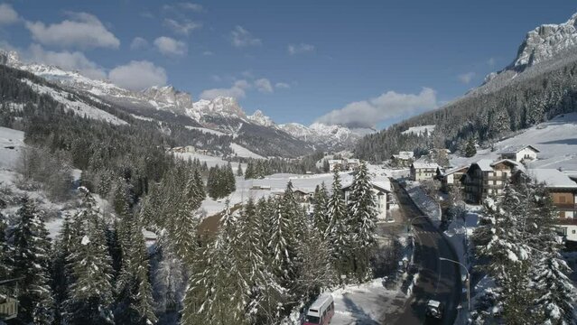 Dolomites Moena winter 
