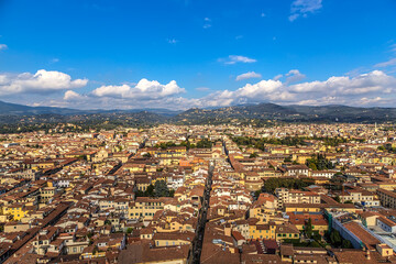 Florence, Italy. Scenic view of the city and surroundings