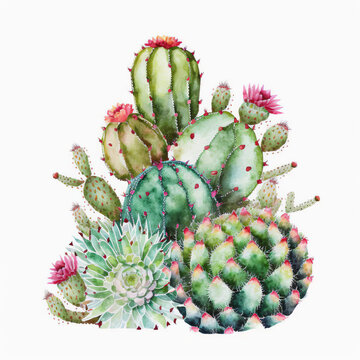 Cactus Drawing Illustration
