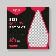 Best quality product social media post template