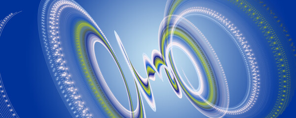 Abstract elegant eco wave panorama background design illustration