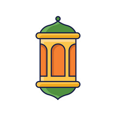 Islamic ramadan lantern illustration. v