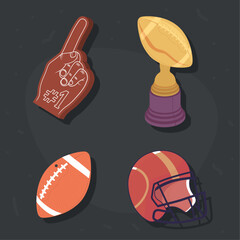 four american football icons